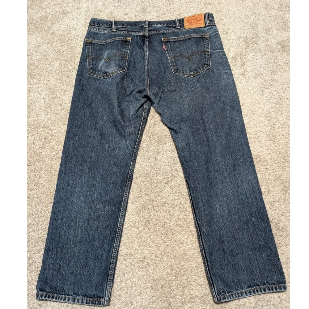Levi's Jeans Mens 40x30 Blue 505 Regular Fit Straight Leg Denim Classic Casual‎